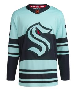 Alternative view of Jordan Eberle Seattle Kraken adidas Reverse Retro 2.0 Authentic Player Jersey - Light Blue