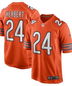 Khalil Herbert Chicago Bears Nike Alternate Game Player Jersey - Orange/Navy