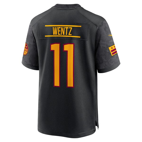 Carson Wentz Washington Commanders Nike Alternate Game Player Jersey - Black/Burgundy - Image 4