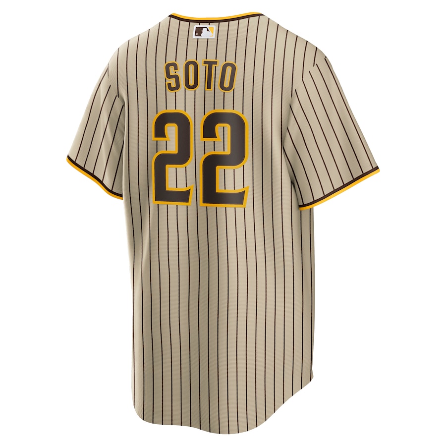 Juan Soto San Diego Padres Nike Alternate Replica Player Jersey - Tan/Brown - Image 3