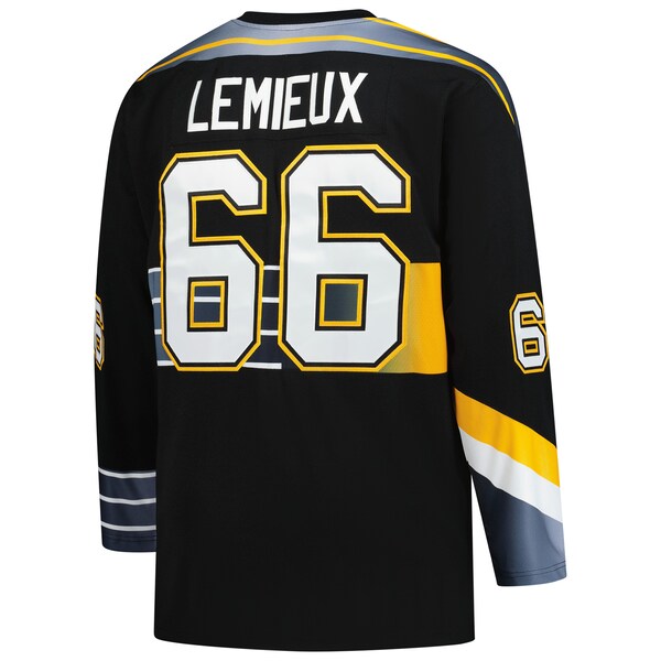 Mario Lemieux Pittsburgh Penguins 1996/97 Blue Line 2.0 Jersey - Black - Image 3