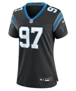 Alternative view of Bobby Brown Carolina Panthers Nike Women's Team Game Jersey -  Black
