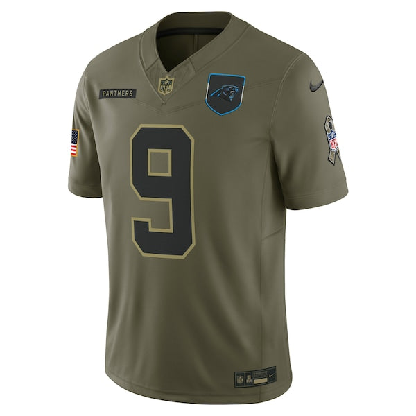 Bryce Young Carolina Panthers Nike 2025 Salute to Service Limited Jersey - Olive - Image 2
