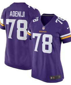 Hakeem Adeniji Minnesota Vikings Nike Women's Team Game Jersey -  Purple