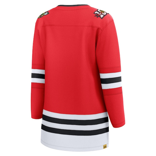 Chicago Blackhawks Women's Centennial Breakaway Jersey - Red - Image 3