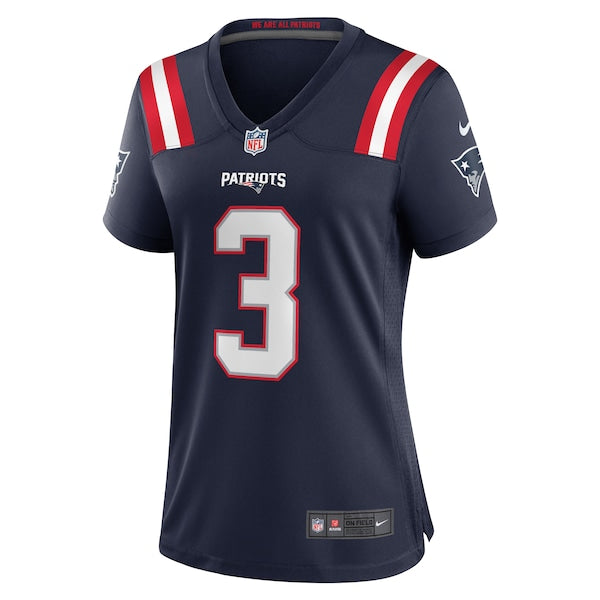 Mack Wilson New England Patriots Nike Women's Team Game Jersey - Navy - Image 2
