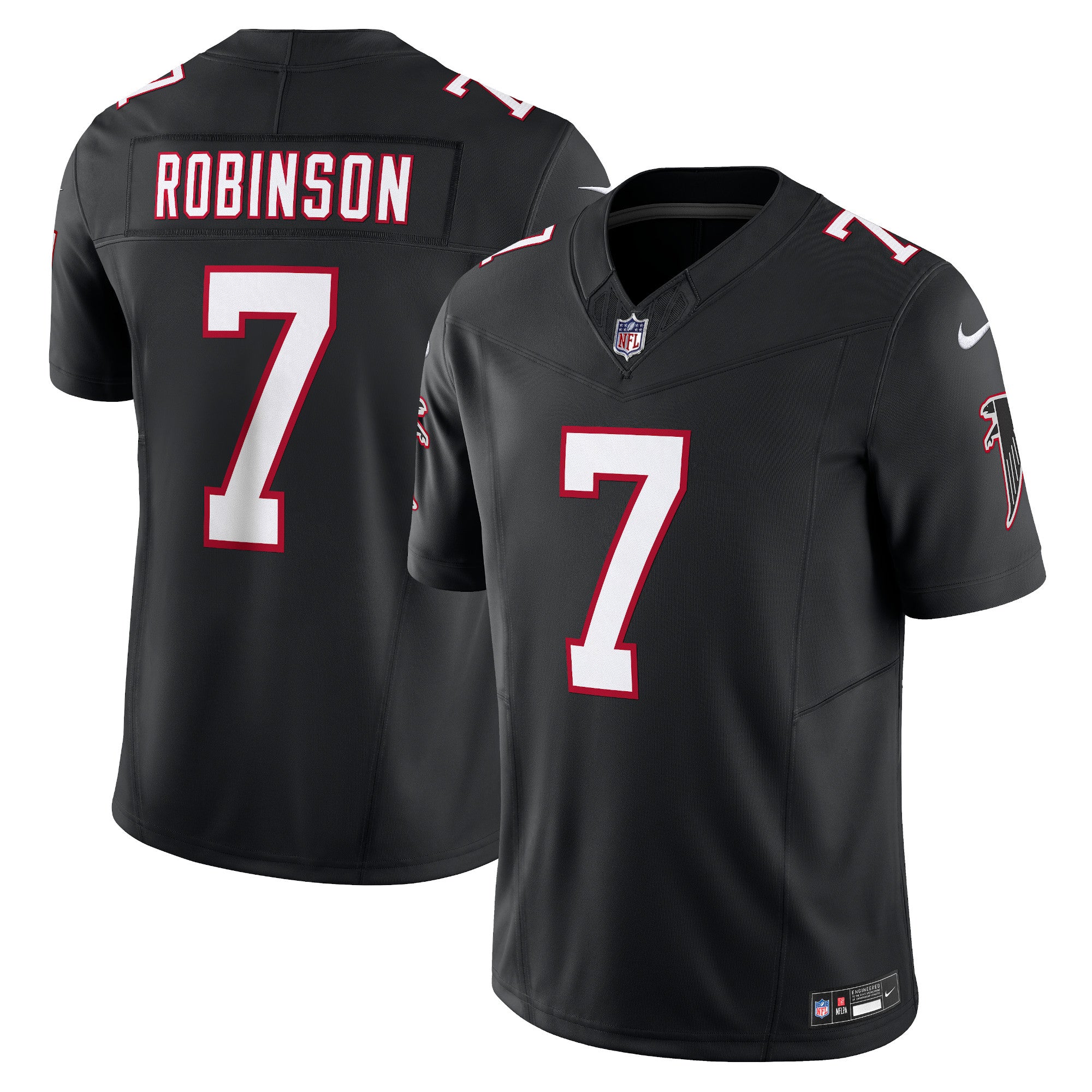 Bijan Robinson Atlanta Falcons Nike Vapor F.U.S.E. Limited Jersey - White/Black - Image 6