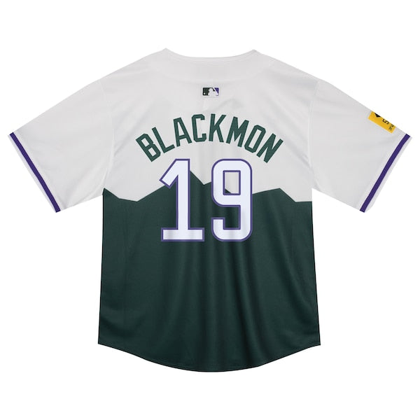 Charlie Blackmon Colorado Rockies Nike Toddler City Connect Limited Player Jersey - Green - Image 3