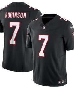 Alternative view of Bijan Robinson Atlanta Falcons Nike Alternate Vapor F.U.S.E. Limited Jersey - Black/White