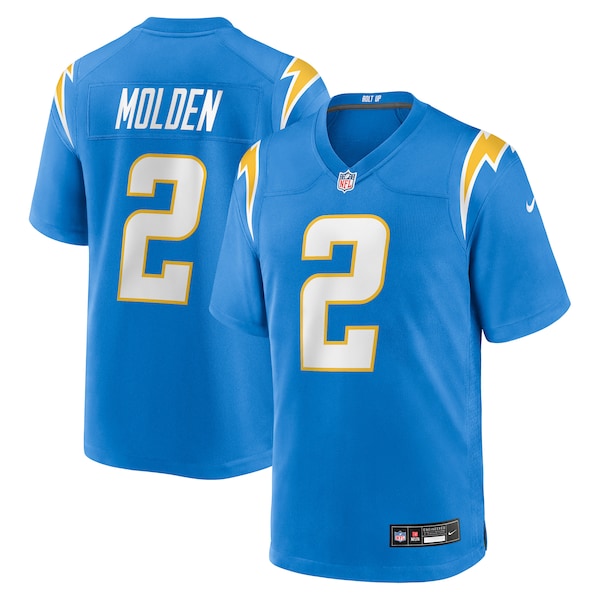 Elijah Molden Los Angeles Chargers Nike Team Game Jersey - Powder Blue