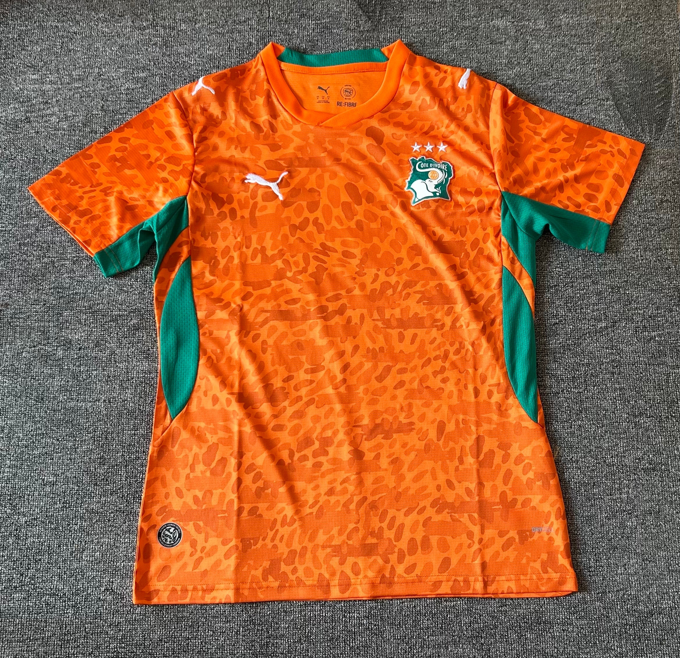 Ivory Coast National Team Puma 2026 Home Jersey - Orange / Green - Image 3