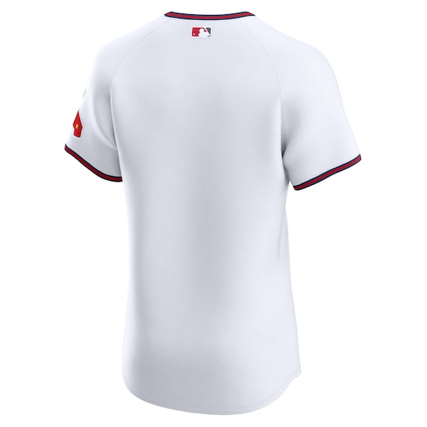 Los Angeles Angels Nike Alternate Vapor Premier Elite Patch Jersey - White - Image 3