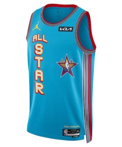 Alternative view of LeBron James Jordan Brand Unisex 2025 NBA All-Star Game Swingman Player Jersey - Light Blue
