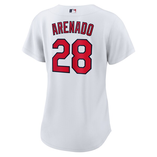 Nolan Arenado St. Louis Cardinals Nike Women's Home Replica Jersey - White/Light Blue/Cream - Image 4
