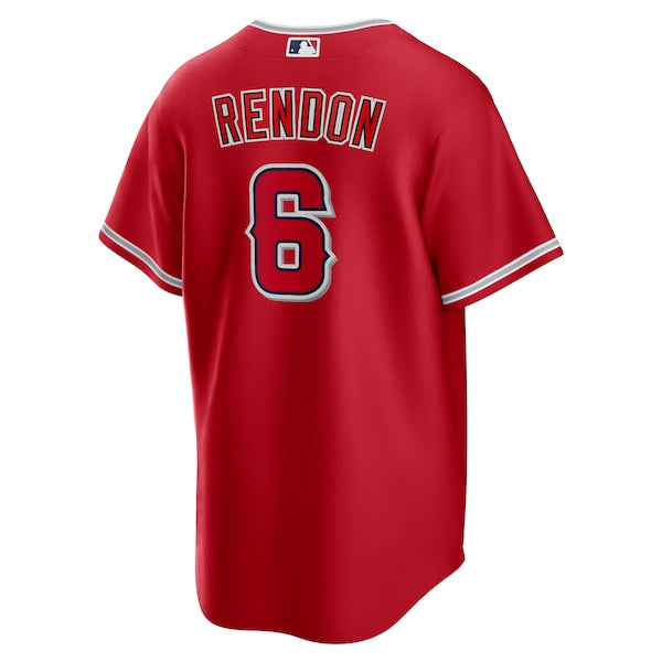 Anthony Rendon Los Angeles Angels Nike Alternate Replica Player Name Jersey - Red/White - Image 3