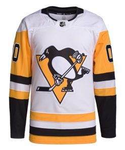 Alternative view of Pittsburgh Penguins adidas  Away  Primegreen Authentic Custom Jersey - White