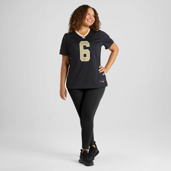 Tyler Shough New Orleans Saints Nike Women's Game Jersey - Black - Image 6