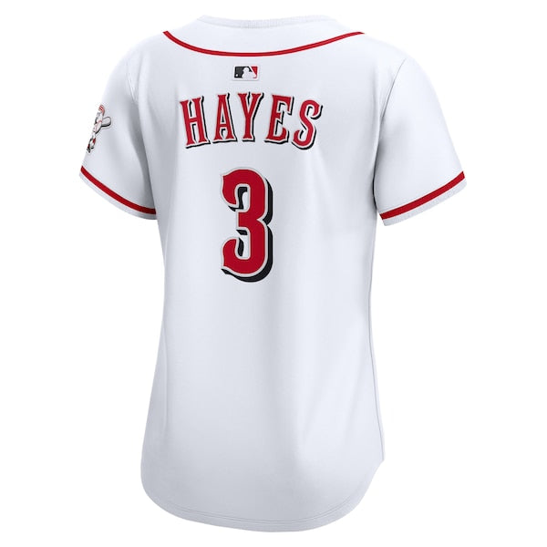 Ke'Bryan Hayes Cincinnati Reds Nike Women's Home Limited Player Jersey - White - Image 3