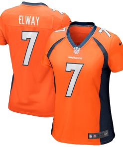 John Elway Denver Broncos Nike Women's Game Retired Player Jersey - Orange/Navy
