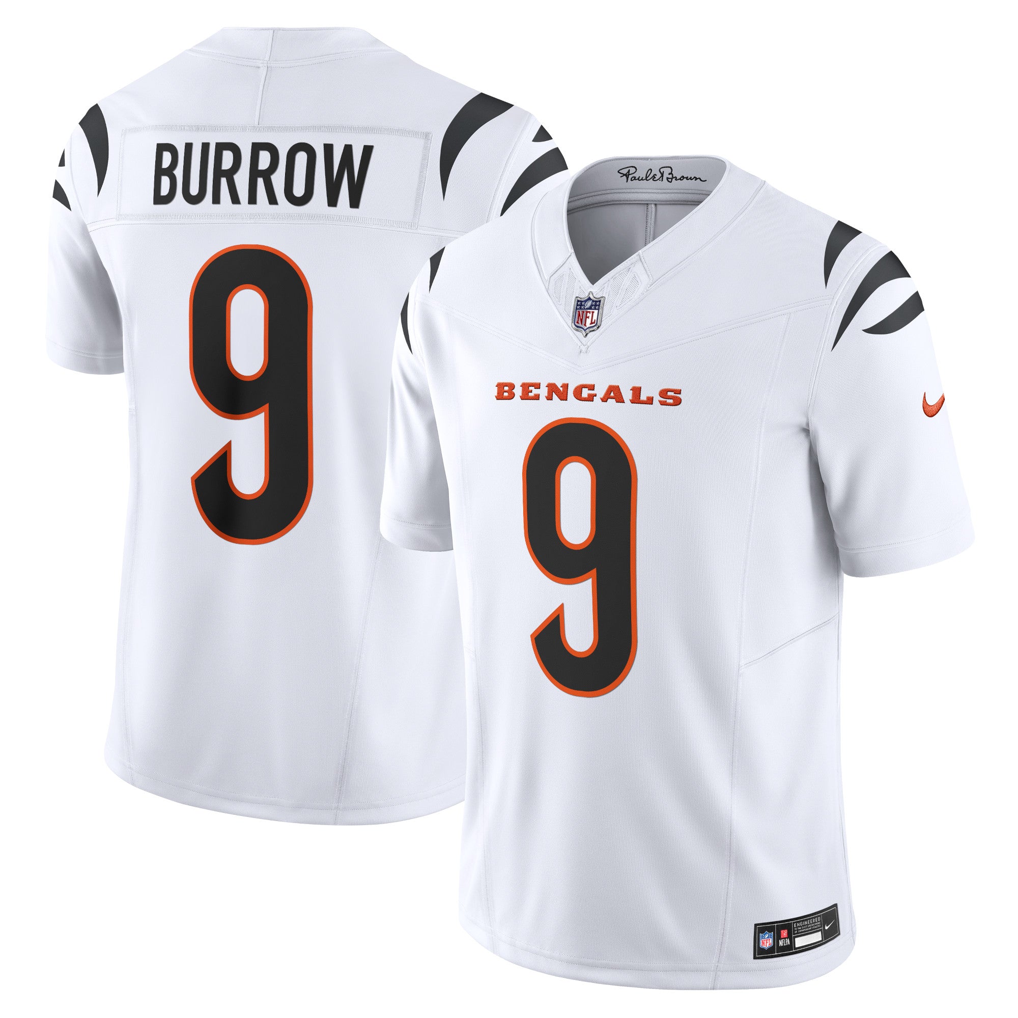 Joe Burrow Cincinnati Bengals Nike Vapor F.U.S.E. Limited Jersey - Black/White/Orange - Image 7