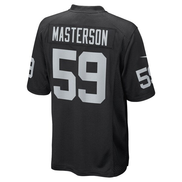Luke Masterson Las Vegas Raiders Nike Game Player Jersey - Black - Image 2
