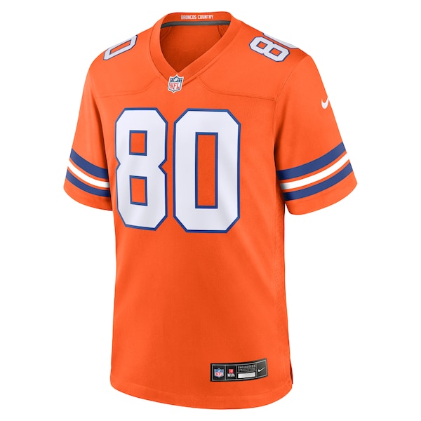 Rod Smith Denver Broncos Nike Mile High Collection 1977 Throwback Retired Player Game Jersey - Orange - Image 2