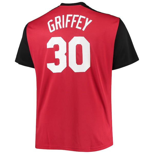 Ken Griffey Jr. Cincinnati Reds Cooperstown Collection Replica Player Jersey - Red/Black - Image 3
