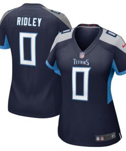 Alternative view of Calvin Ridley Tennessee Titans Nike Women's  Game Jersey -  Navy