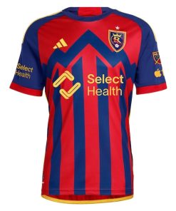 Alternative view of Justen Glad Real Salt Lake adidas 2024 Peak Utah Authentic Player Jersey - Red
