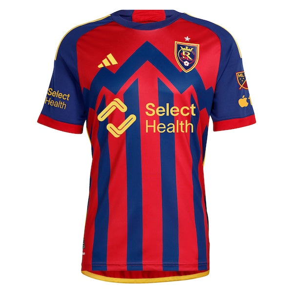 Real Salt Lake adidas 2024 Peak Utah Authentic Custom Jersey - Red - Image 2