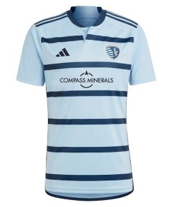 Alternative view of Erik Thommy Sporting Kansas City adidas 2024 Hoops 4.0 Replica Player Jersey?¨C Light Blue