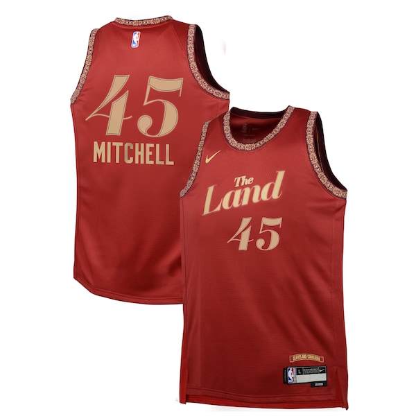 Donovan Mitchell Cleveland Cavaliers Nike Youth Swingman Replica Jersey - City Edition - Wine