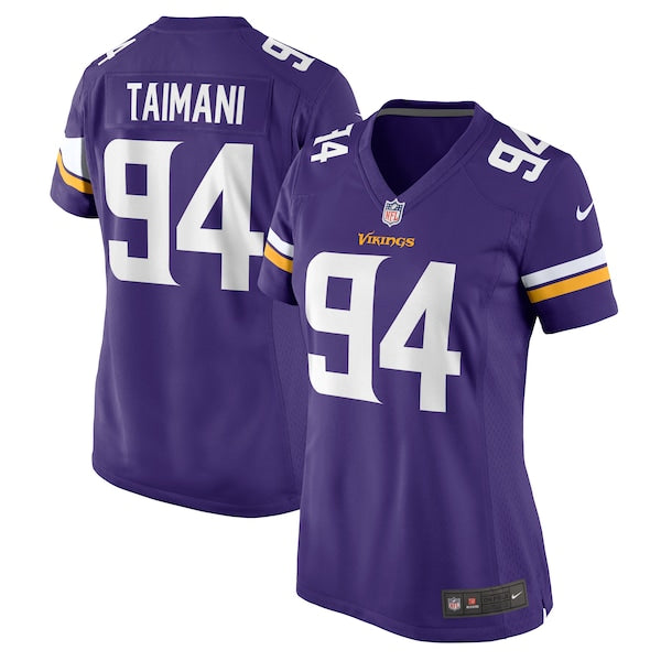 Taki Taimani Minnesota Vikings Nike Women's Game Jersey - Purple - Image 2
