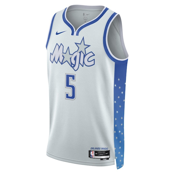 Paolo Banchero Orlando Magic Nike Unisex 2025/26 Swingman Jersey - Silver - City Edition - Image 2