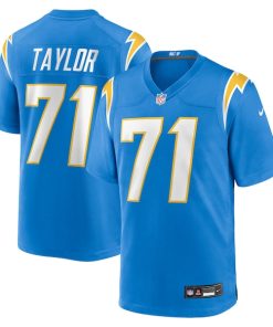 Branson Taylor Los Angeles Chargers Nike Team Game Jersey -  Powder Blue