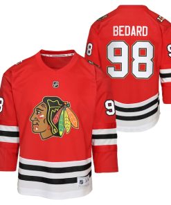 Connor Bedard Chicago Blackhawks Youth Home Centennial Premier Jersey - Red