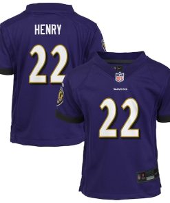 Derrick Henry Baltimore Ravens Nike Preschool Team Player Game Jersey - Purple