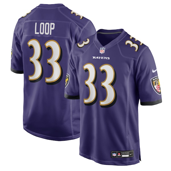Tyler Loop Baltimore Ravens Nike Team Game Jersey - Purple