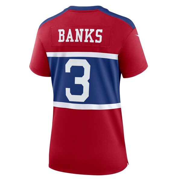 Deonte Banks New York Giants Nike Women's Alternate Player Game Jersey - Century Red - Image 3