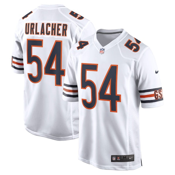 Brian Urlacher Chicago Bears Nike Retired Player Game Jersey - White/Navy/Orange - Image 2