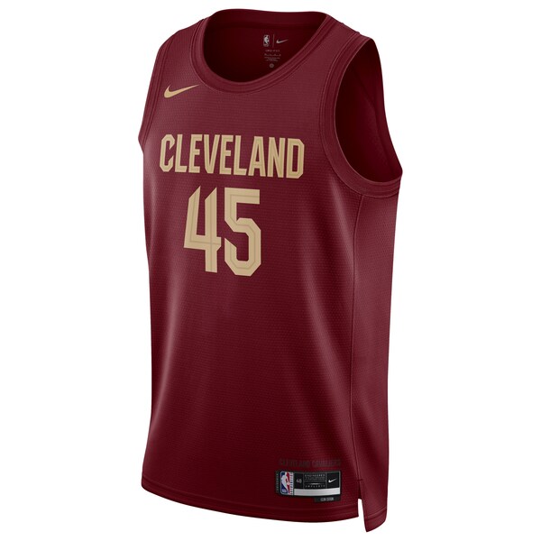 Donovan Mitchell Cleveland Cavaliers Nike Unisex Swingman Jersey - Icon Edition - Wine/White - Image 3