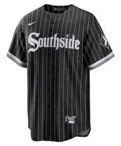 Alternative view of Yoan Moncada Chicago White Sox Nike City Connect Replica Player Jersey - Black