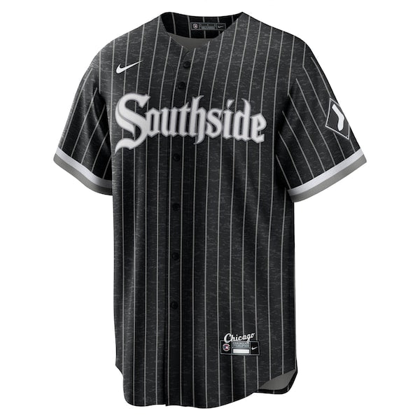Yoan Moncada Chicago White Sox Nike City Connect Replica Player Jersey - Black - Image 2