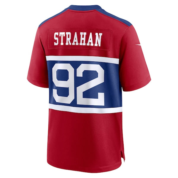 Michael Strahan New York Giants Nike Alternate Retired Player Game Jersey - Century Red - Image 3