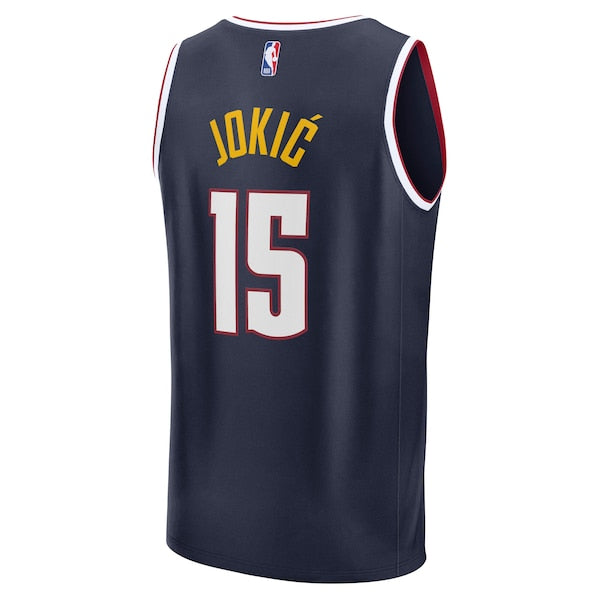 Nikola Jokic Denver Nuggets Fast Break Replica Player Jersey - Icon Edition - Navy - Image 3