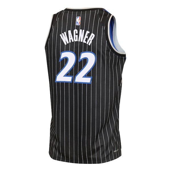 Franz Wagner Orlando Magic Jordan Brand Youth Swingman Jersey - Statement Edition - Black - Image 4