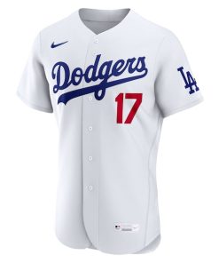 Alternative view of Shohei Ohtani Los Angeles Dodgers Nike Home Authentic Jersey - White