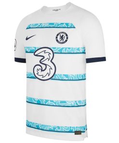 Alternative view of Pierre-Emerick Aubameyang Chelsea Nike 2022/23 Away Vapor Match Authentic Player Jersey - White