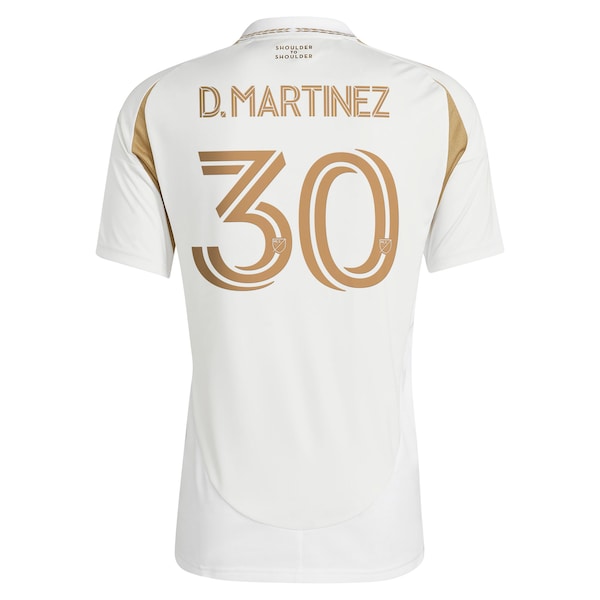 David Martinez LAFC adidas 2025 Secondary Replica Player Jersey - White - Image 3