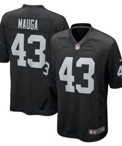 Kanai Mauga Las Vegas Raiders Nike Team Game Jersey -  Black